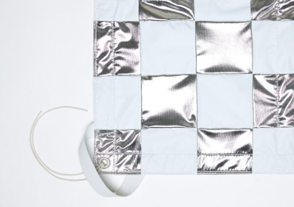 Silver/White Checker Rag